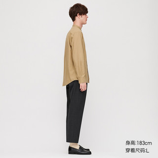 UNIQLO 优衣库 427454 男士斜纹立领衬衫