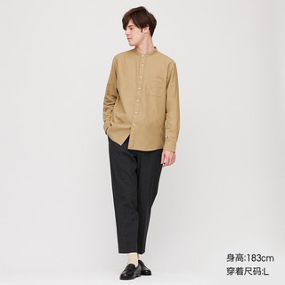 UNIQLO 优衣库 427454 男士斜纹立领衬衫