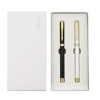 OASO 优尚 S8 钢笔 黑色+白色铱金双笔套装 *4件