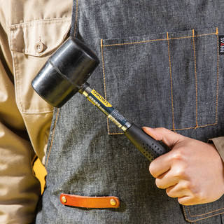 deli 得力 工具橡胶锤橡皮锤子安装锤皮榔头装修工具地板瓷砖大理石安装