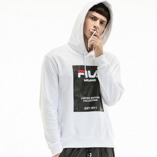 FILA 斐乐 米兰时装周ICONIC系列 F16M918217FWT 男士连帽卫衣