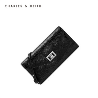CHARLES & KEITH CK6-10680799 金属扣饰翻盖单肩钱包