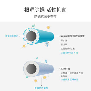 SUPRELLE 舒飘儿 德国防螨细菌枕 可水洗