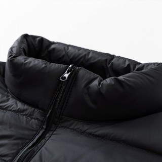 【售完为止】冬季服装外套商务工装防寒运动短款轻薄男士羽绒服 XXL 黑色-立领男-90绒