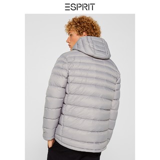 ESPRIT EDC099CC2G023 男士纯色连帽羽绒服外套