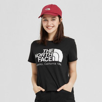 北面新品 女款户外吸湿排汗短袖T恤 XXL JK3/黑色