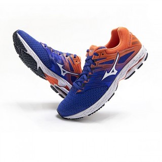 Mizuno 美津浓 WAVE SHADOW 2 男士跑鞋 J1GC183007 藏青/红/白 42