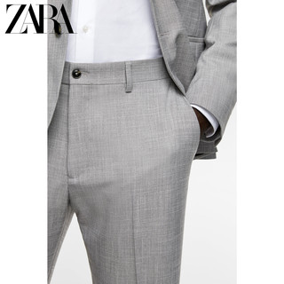 ZARA 00706359802 男士纹理套装裤