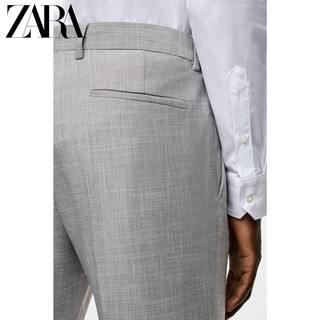 ZARA 00706359802 男士纹理套装裤