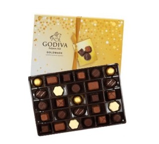 GODIVA 歌帝梵 巧克力金装礼盒 303g（27颗）