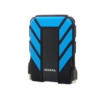 威刚（ADATA）2TB移动硬盘 USB3.1 HD710P （IP68级三防防水 数据线一体收纳） 蓝色