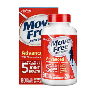 Schiff 旭福 Move Frees 氨糖软骨素维骨力 红瓶 80片