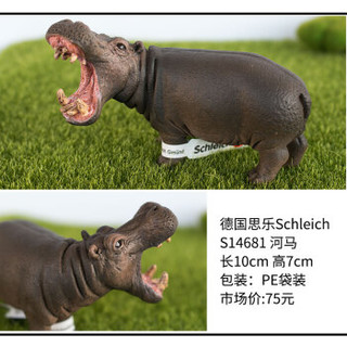 Schleich 思乐 仿真野生动物模型 14681 河马