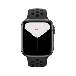 Apple Watch Series 5智能手表（Nike GPS+蜂窝款 40毫米 深空灰铝金属表壳 煤黑配黑色运动表带 MX3D2CH/A)