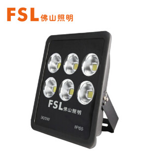 佛山照明（FSL）大功率LED泛光灯户外防水投光灯广告牌庭院射灯300W白光6500K二代系列（量大定制）