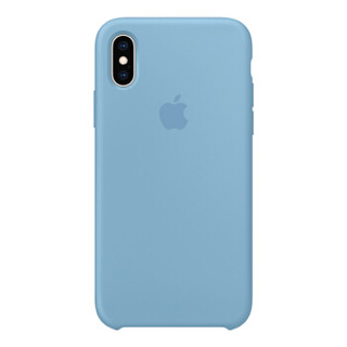 Apple iPhone XS 硅胶保护壳 - 菊蓝色