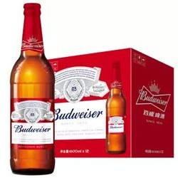  Budweiser 百威啤酒600ml*12瓶  *2件