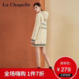 La Chapelle 拉夏贝尔 10019705 女士中长款连帽卫衣