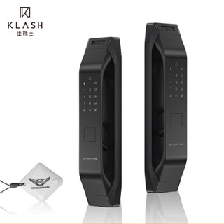 佳勒仕（KLASH） 3D人脸识别 刷脸秒开指纹锁智能家居 全自动直觉式解锁 后隐藏式指纹头电子密码锁 R7高端黑