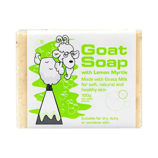 Goat Soap山羊奶皂 儿童香皂洁面皂沐浴肥皂手工皂澳洲进口 儿童/原味/柠檬组合装100g*3