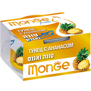 泰国进口 意大利Monge猫罐头 水果系列 金枪鱼菠萝 80g*12罐