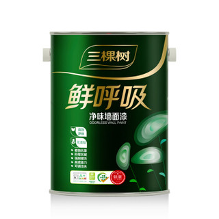 三棵树漆（SKSHU）内墙乳胶漆 白色面漆 健康+鲜呼吸净味墙面漆 环保油漆涂料 5L