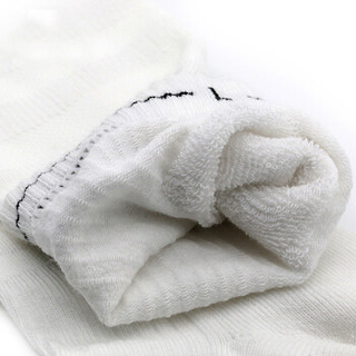 阿迪达斯adidas男女袜子运动休闲棉袜六双装适合白色37-42码
