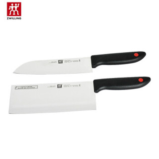 双立人（ZWILLING）TWIN POINT中片刀和多用刀2件套 德国双立人刀具套装  厨房切菜刀多用刀