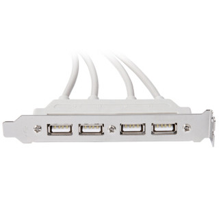 魔羯 MOGE MC8224 主板USB挡板线9针标准4口扩展四个USB2.0接口 4口USB2.0扩展全高4U设计 线长30cm