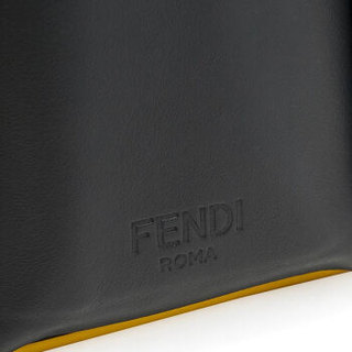 FENDI 芬迪 男士FF老花系列深棕色牛皮手拿包斜跨包 7VA459 A80Q F17Q0