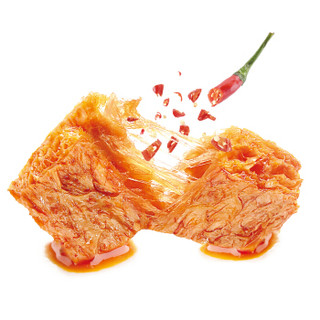 劲仔 手撕素肉豆干麻辣条素肉 休闲零食 韩式烧烤味500g/袋