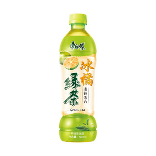 康师傅 冰橘绿茶 500ml*15瓶 整箱装