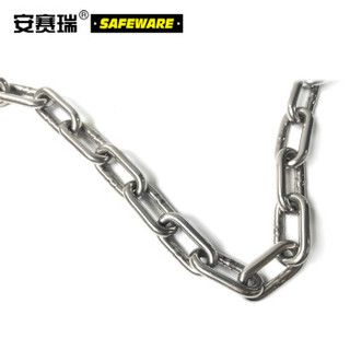 安赛瑞 304不锈钢链条 不锈钢铁链 金属链条 铁链子 钢链条 不锈钢长环链条 φ3mm*30m 12251
