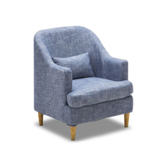 洛克菲勒 北欧单人沙发小户型网吧咖啡厅电脑小家具椅居家布艺沙发