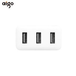 爱国者(aigo)3USB适配器 多口插头/插座/手机平板充电器/5V 2.1A快充/支持苹果/小米/华为/OPPO AU3015