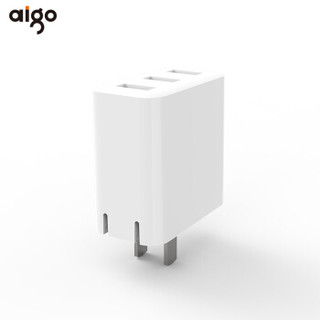 爱国者(aigo)3USB适配器 多口插头/插座/手机平板充电器/5V 2.1A快充/支持苹果/小米/华为/OPPO AU3015