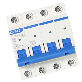 正泰 家用小型断路器 NXB-63 4P D20 空气开关 漏电 断路保护器