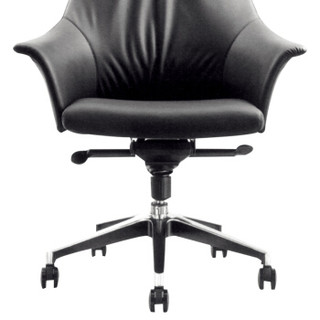 金海马/kinhom 电脑椅 办公椅 西皮老板椅 人体工学椅子 HZ-6237A黑