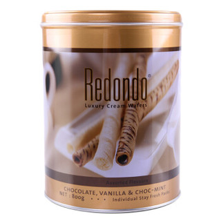 印度尼西亚进口 Redondo 瑞丹多 多口味 威化 卷心酥 800g 桶装