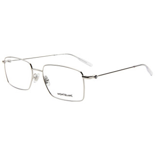 MONTBLANC 万宝龙 男女款银色镜框银色镜腿光学眼镜架眼镜框 MB 0076O 006 57MM