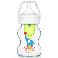 布朗博士新生儿(0-3月)宝宝防胀气奶瓶玻璃奶瓶150ml(小象)