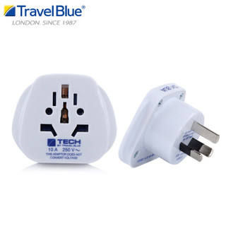 蓝旅（TRAVEL BLUE）国标转英标/欧标/美标电源转换插头插座 澳标转换插头 适合国外电器在国内使用
