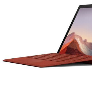 微软 Surface Pro 特制版专业键盘盖 波比红 | Alcantara欧缔兰材质  Surface Pro 7及Pro 6/5/4/3代产品通用