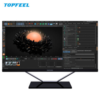 极夜（topfeel ）A63 23.8英寸超薄IPS屏商务家用一体机台式电脑（四核J3160 8G 256G固态 WiFi 正版Win10）