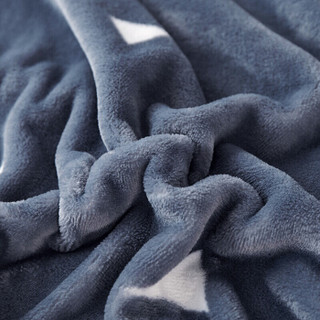九洲鹿 毛毯 加厚法兰绒毯子 秋冬午睡空调毯盖毯 200*230cm