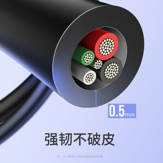 绿联 Type-C数据线 安卓充电线快充USB-C充电器监控电源线 通用小米/华为Mate30 Pro/P20荣耀8手机 3米60826