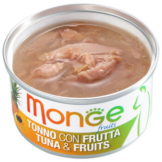 泰国进口 意大利Monge猫罐头 水果系列 金枪鱼混合水果 80g*12罐