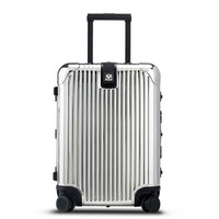 利马赫(LIEMOCH)行李箱拉杆箱登机箱爱顿OQO系列AIR款 智能报警防盗 铝镁合金旅行箱 镜面 20英寸