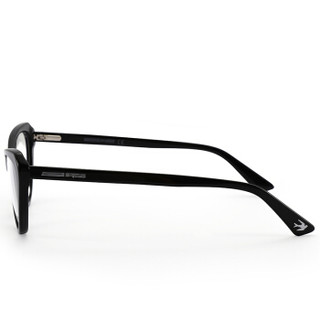 麦昆(McQ)眼镜框女 镜架 透明镜片黑色镜框MQ0237O 001 56mm