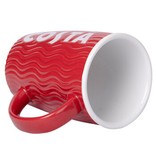 COSTA咖世家小红杯 创意简约可爱咖啡杯凉水杯热水杯陶瓷马克杯办公室桌面杯420ml